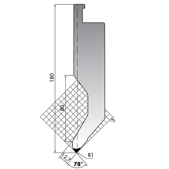 86° Precision Upper Die for Standard Die